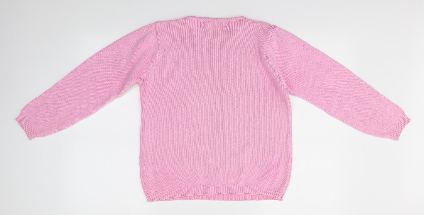 EWM Womens Pink   Pullover Jumper Size S