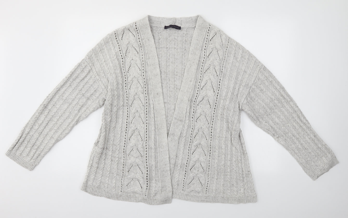 M&S Womens Grey   Cardigan Jumper Size 20