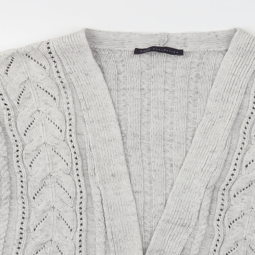 M&S Womens Grey   Cardigan Jumper Size 20