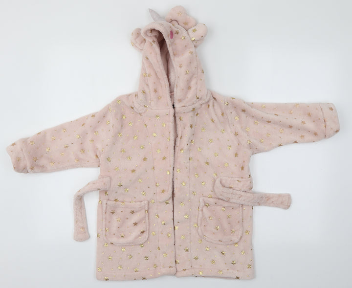 A2Z 4 kids Girls Pink Solid Top Robe Size 2-3 Years