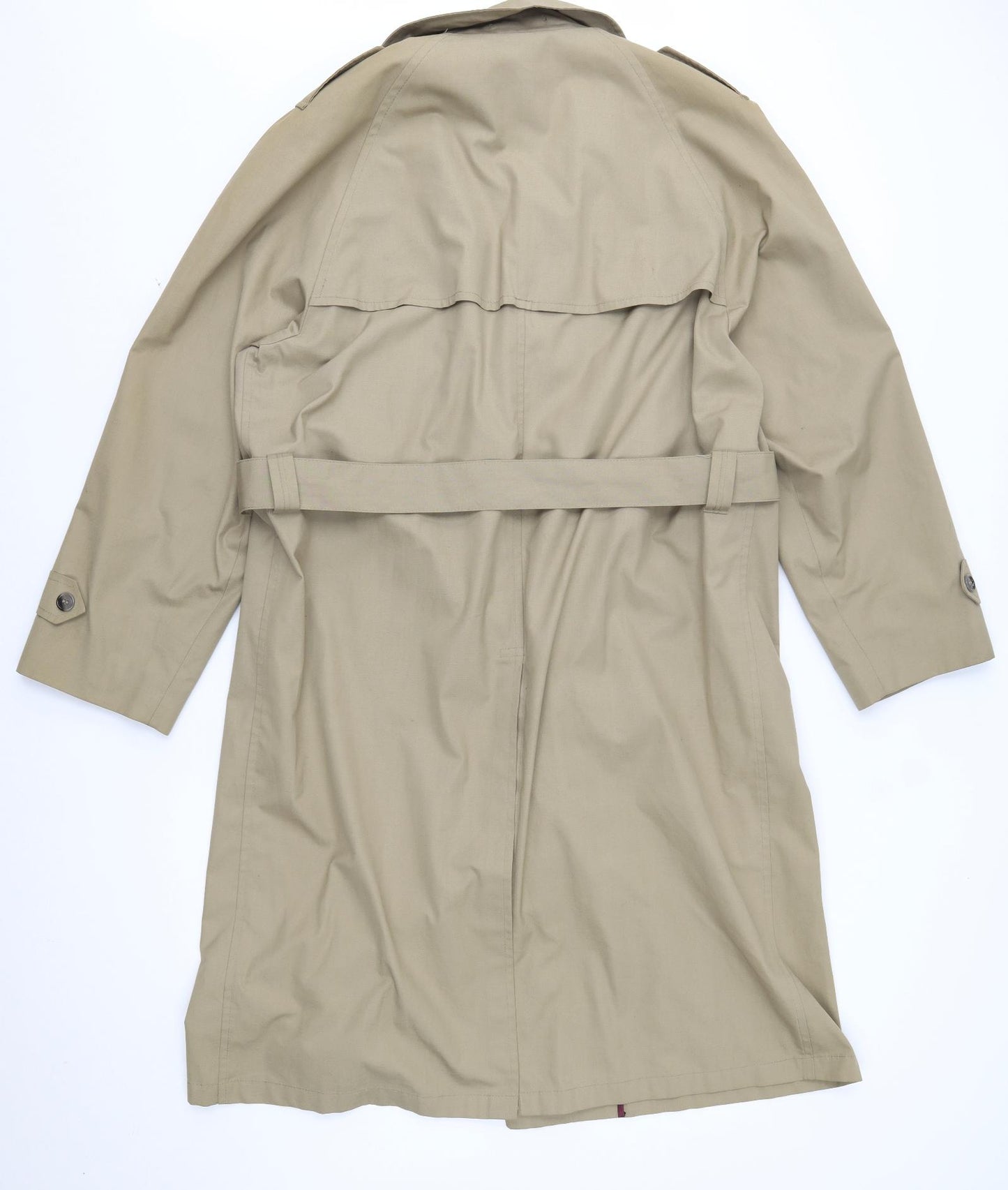 Hart Schaffner Marx Mens Beige   Trench Coat Coat Size 42