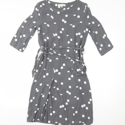 selectewd Womens Grey Polka Dot  A-Line  Size 6