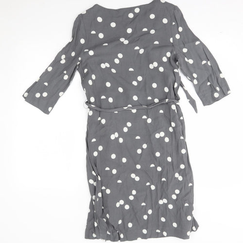 selectewd Womens Grey Polka Dot  A-Line  Size 6