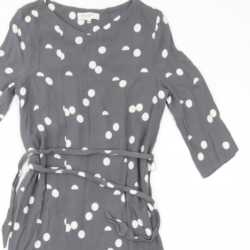 selectewd Womens Grey Polka Dot  A-Line  Size 6