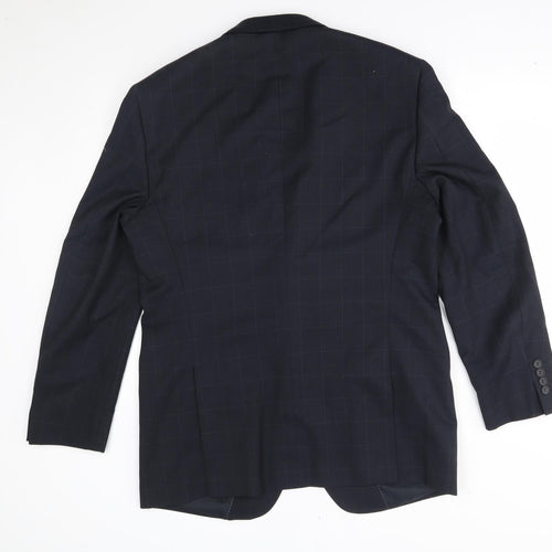 Cambridge Mens Blue Check  Jacket Blazer