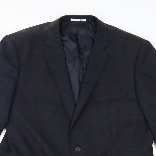 Cambridge Mens Blue Check  Jacket Blazer