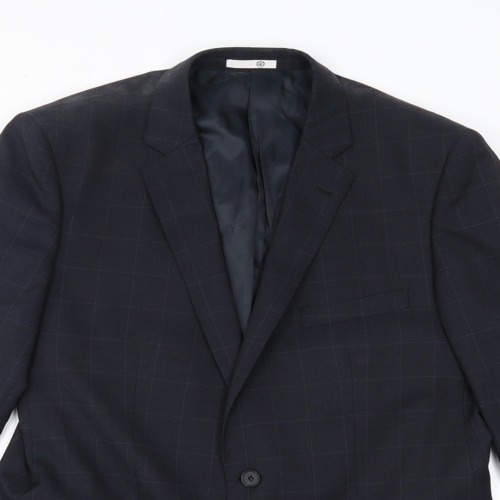 Cambridge Mens Blue Check  Jacket Blazer