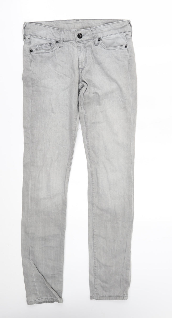 H&M Womens Grey Straight Jeans Size 26 in L31 in