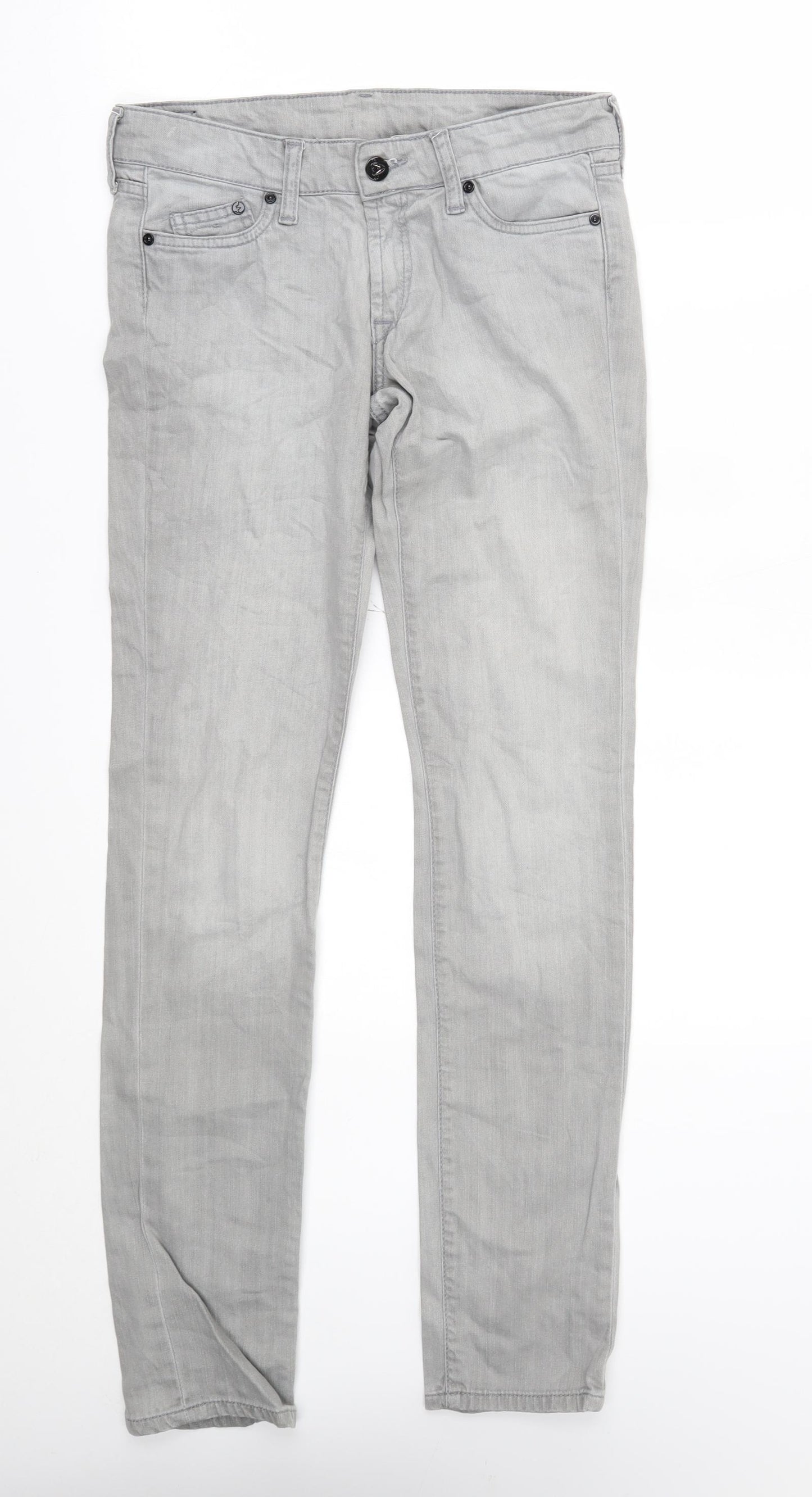 H&M Womens Grey   Straight Jeans Size 26 in L31 in
