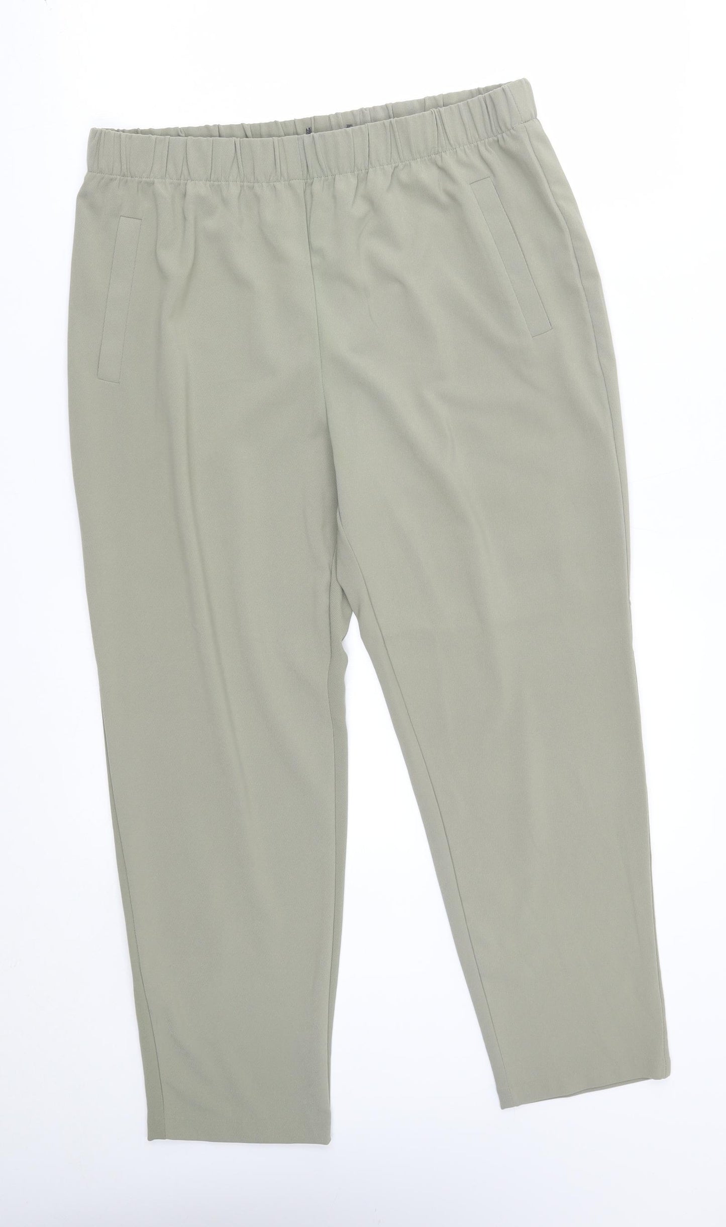 Preworn Womens Green   Capri Trousers Size 32 in L24 in