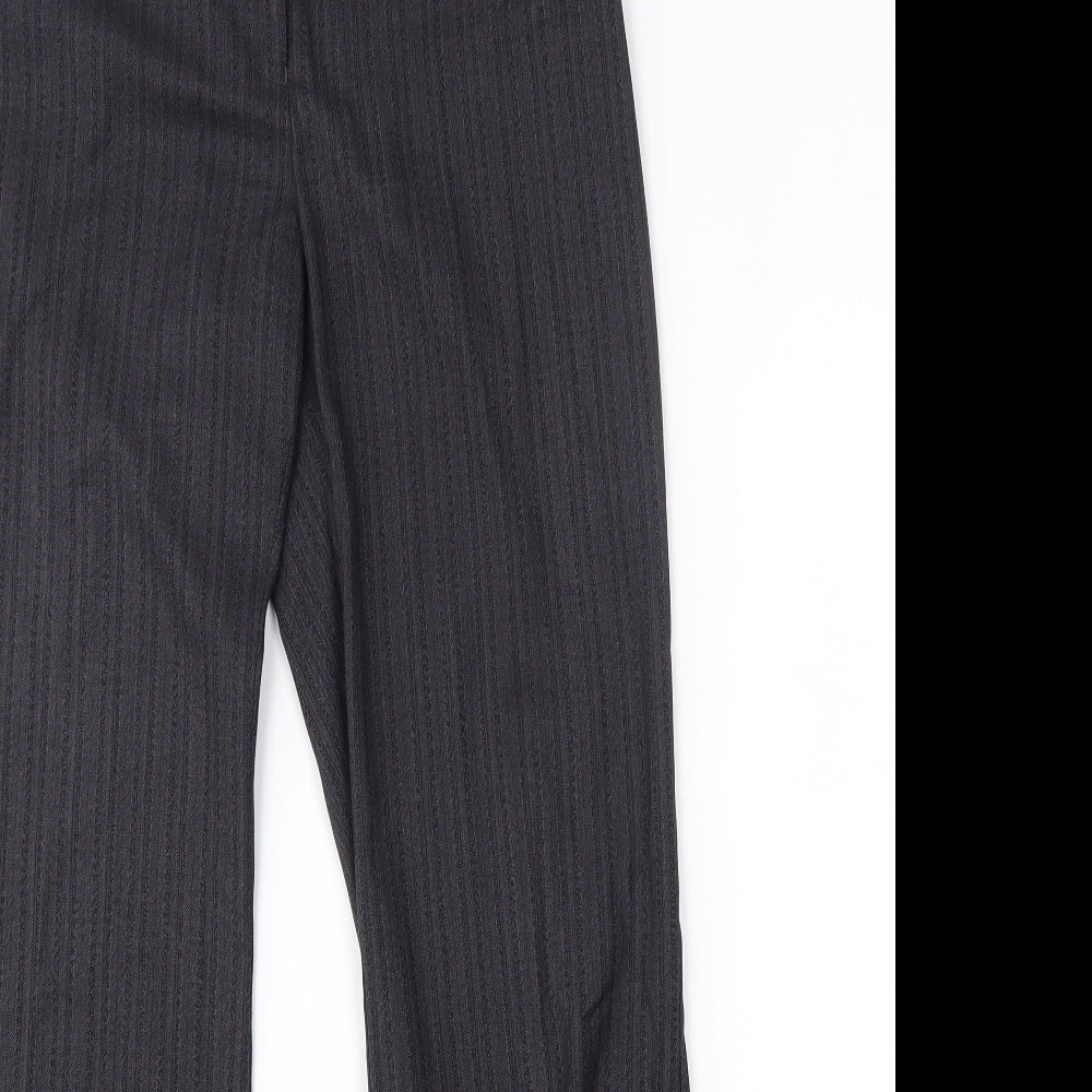 NEXT Womens Grey Striped  Trousers  Size 10 L30 in