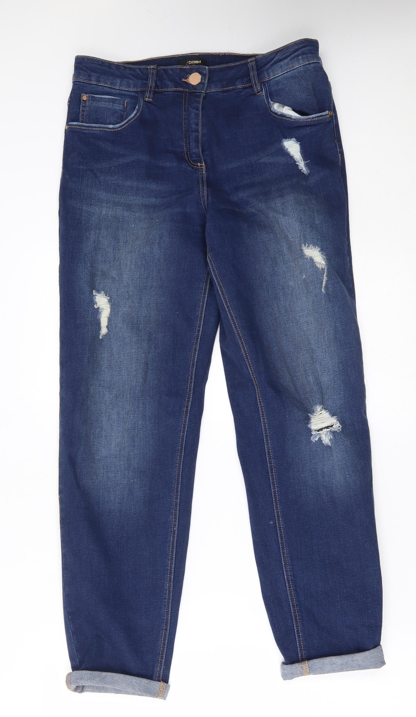 Matalan Womens Blue   Straight Jeans Size 12 L27 in