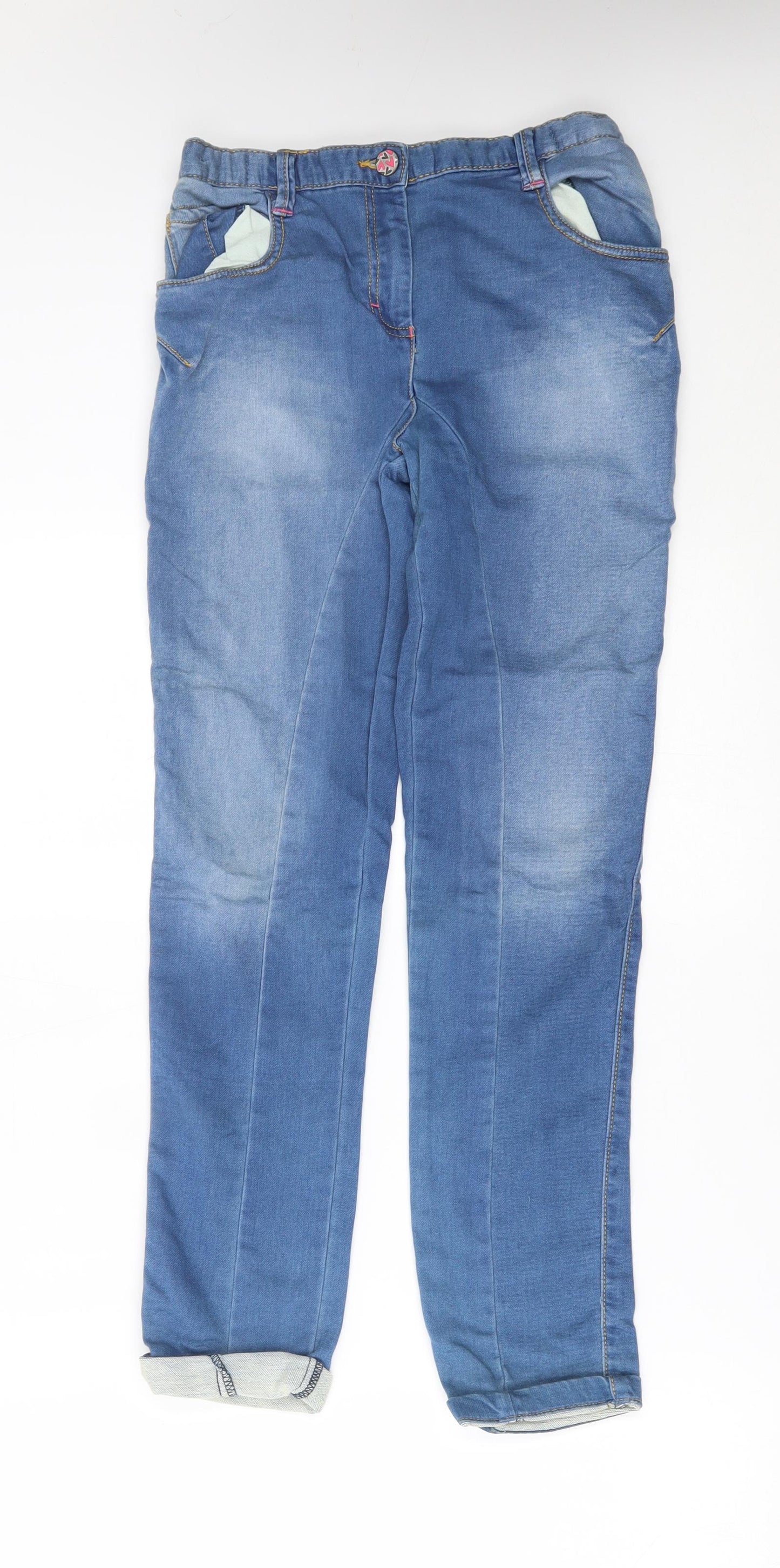Nutmeg Girls Blue   Straight Jeans Size 11-12 Years