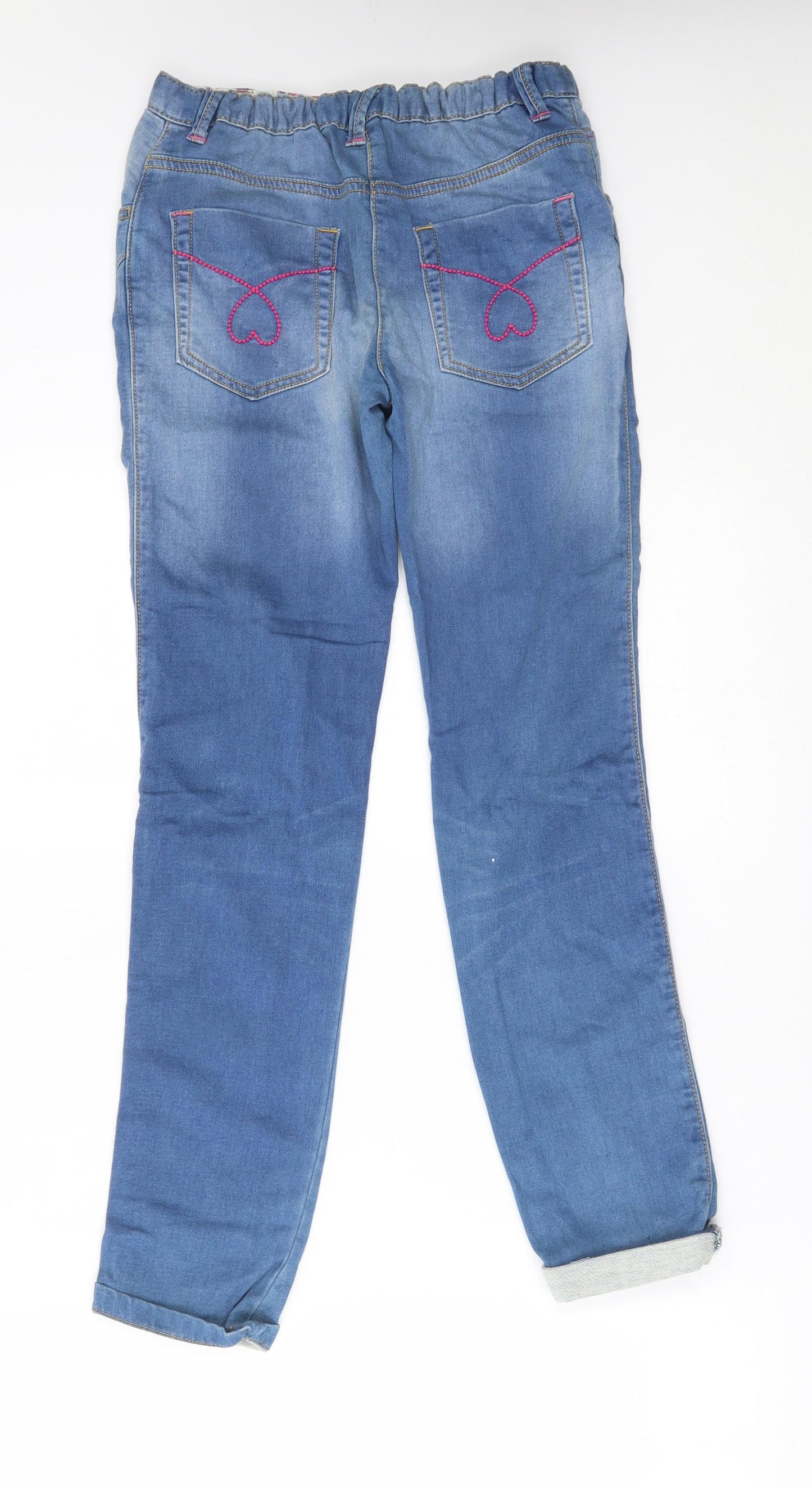 Nutmeg Girls Blue   Straight Jeans Size 11-12 Years