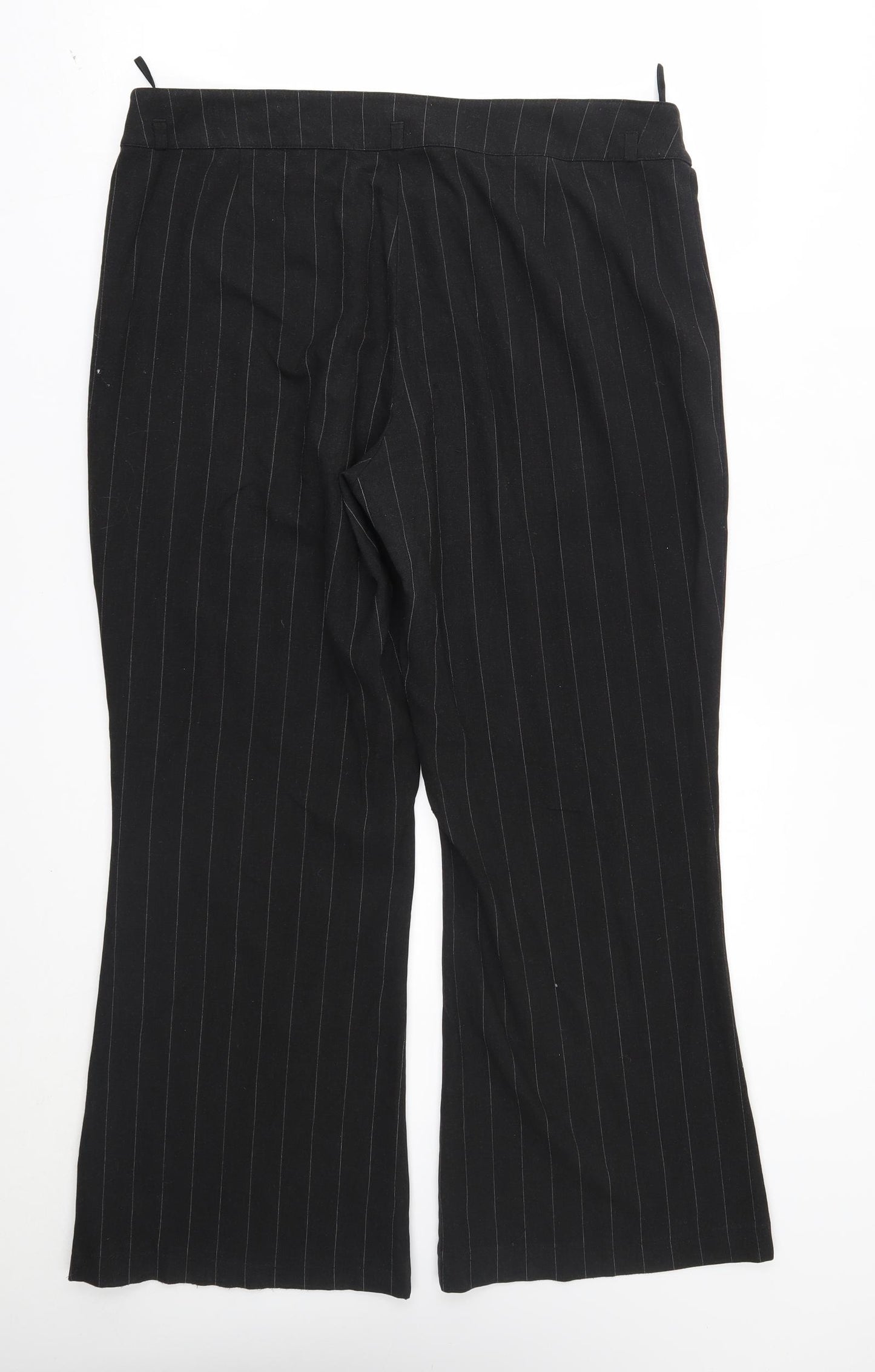 Lindex Womens Blue Striped  Bloomer Trousers Size 16 L28 in