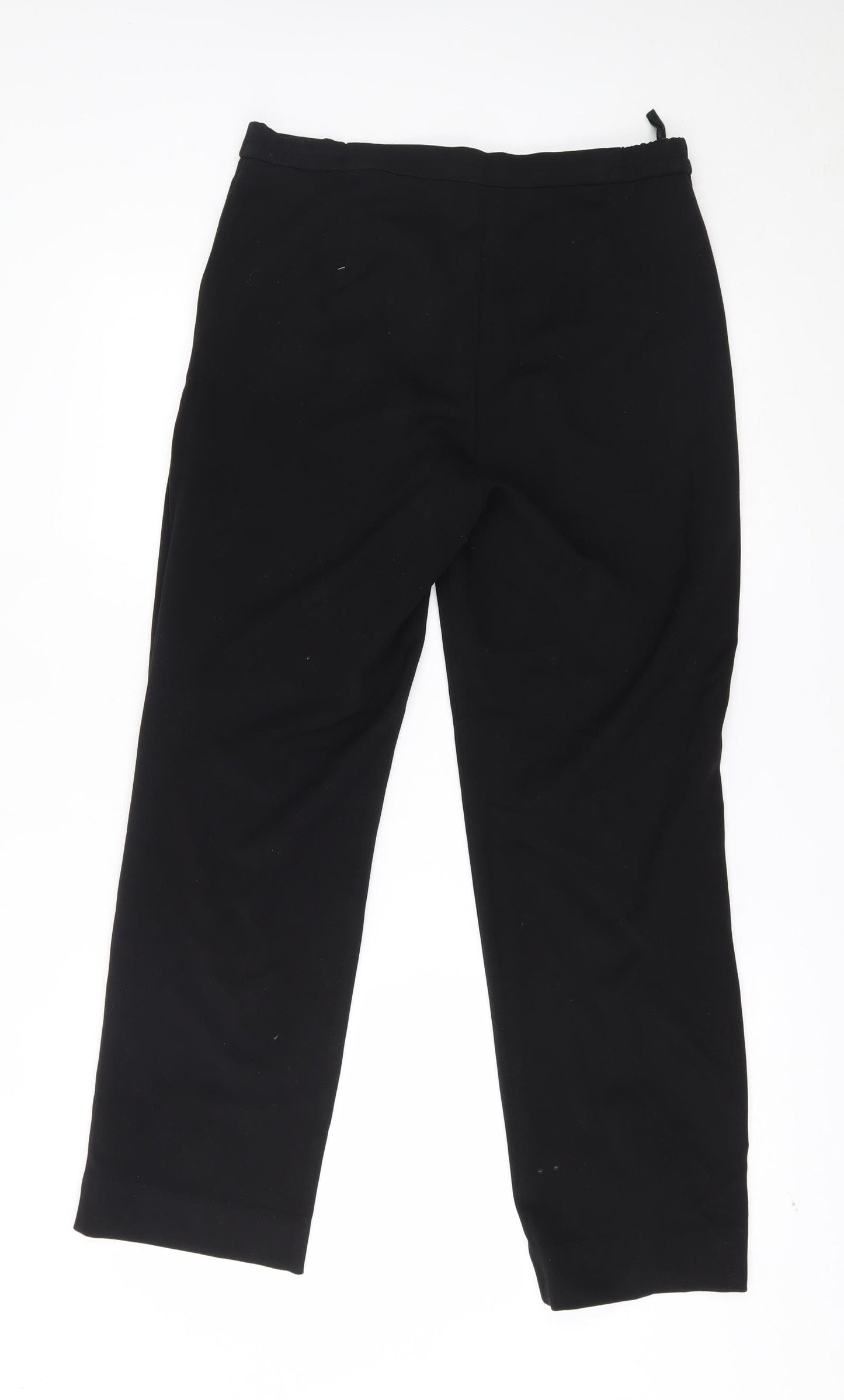 M&S Womens Black   Trousers  Size 10 L26 in