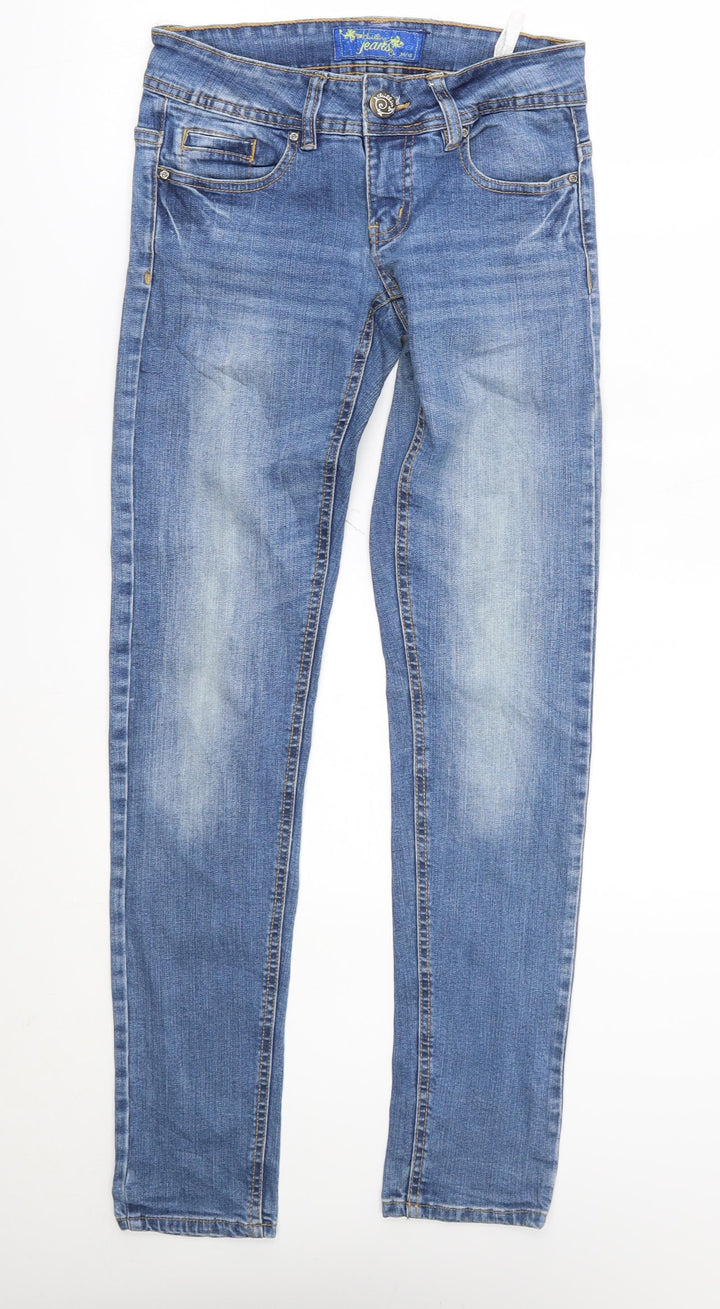 clullin Womens Blue Straight Jeans Size 6 L30 in