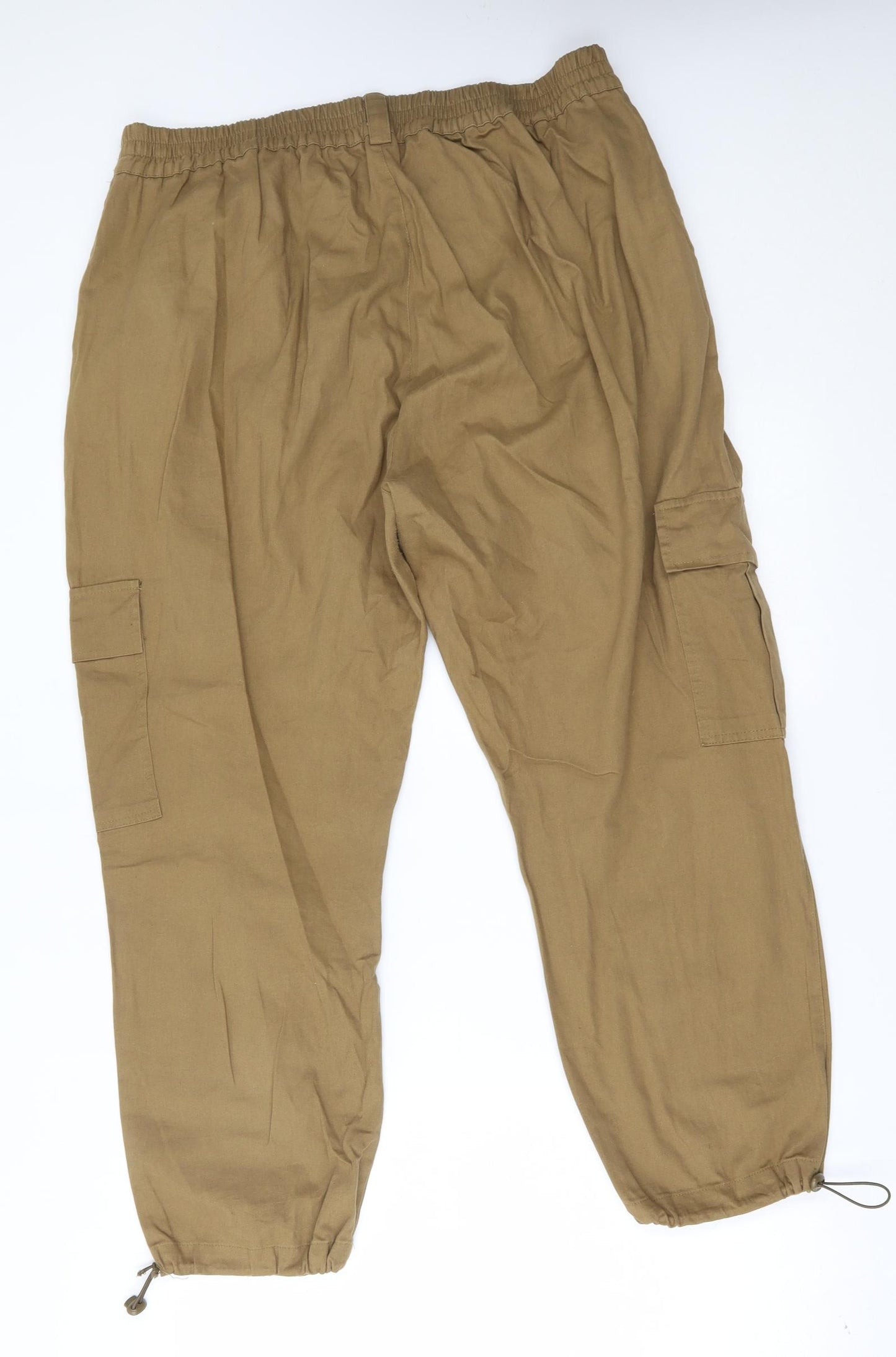 Primark Womens Gold   Cargo Trousers Size 20 L25 in