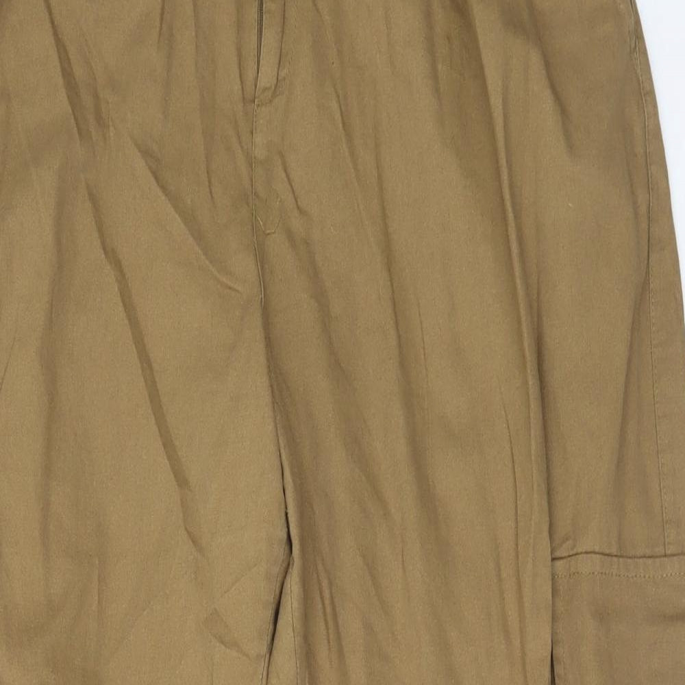 Primark Womens Gold   Cargo Trousers Size 20 L25 in