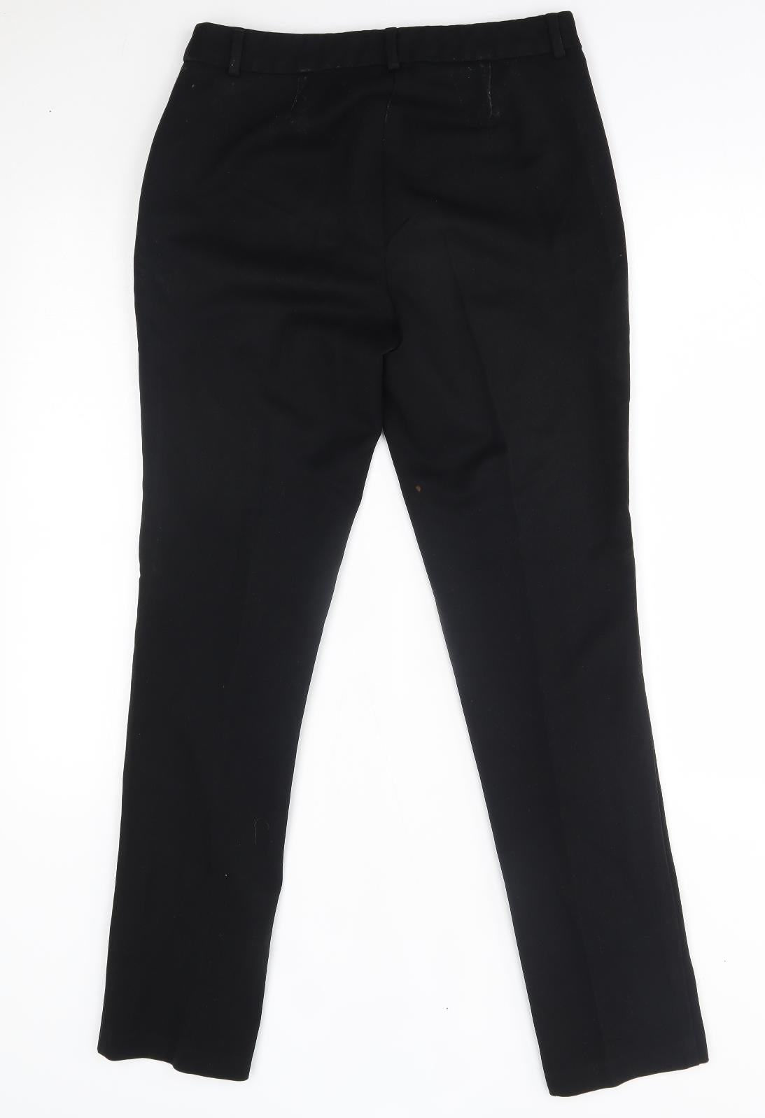 M&S Womens Black   Trousers  Size 8 L29 in