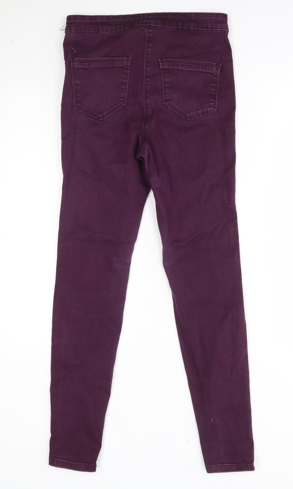 Matalan Womens Red   Skinny Jeans Size 10 L29 in