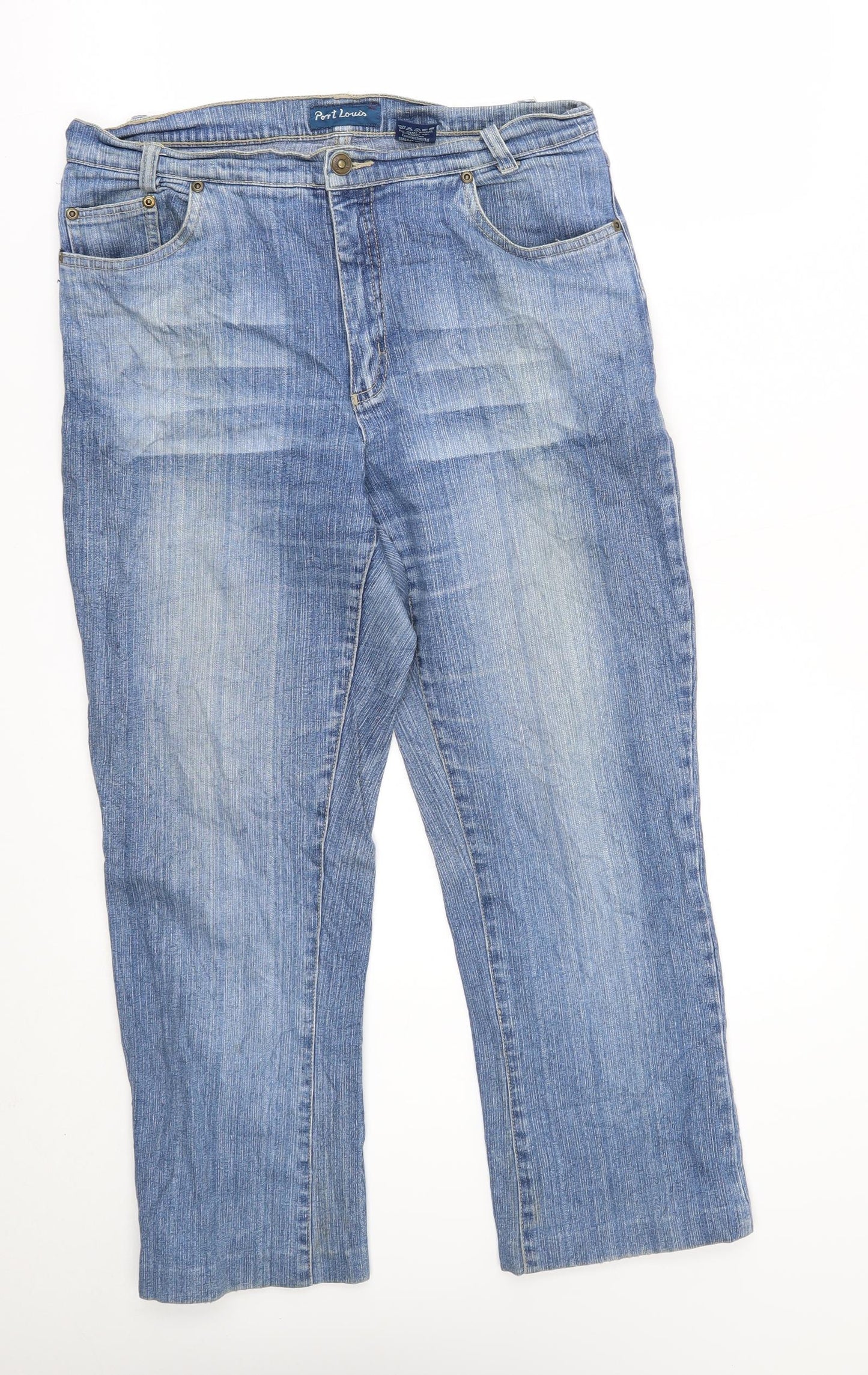 port louis Womens Blue   Cropped Jeans Size 14 L25 in