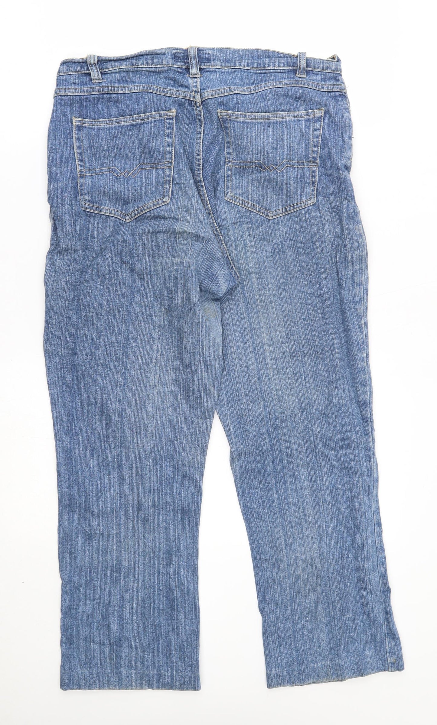 port louis Womens Blue   Cropped Jeans Size 14 L25 in