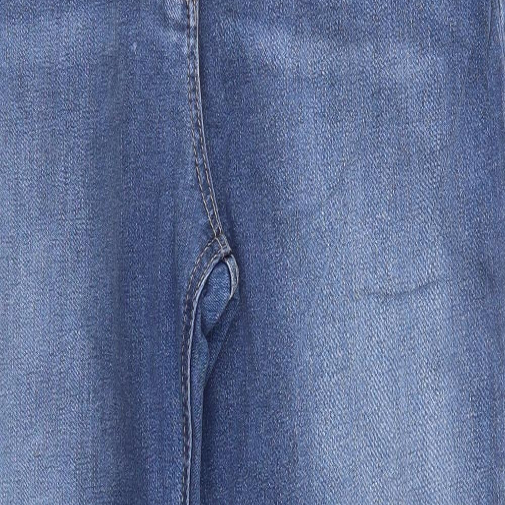 M&S Womens Blue   Straight Jeans Size 16 L31 in