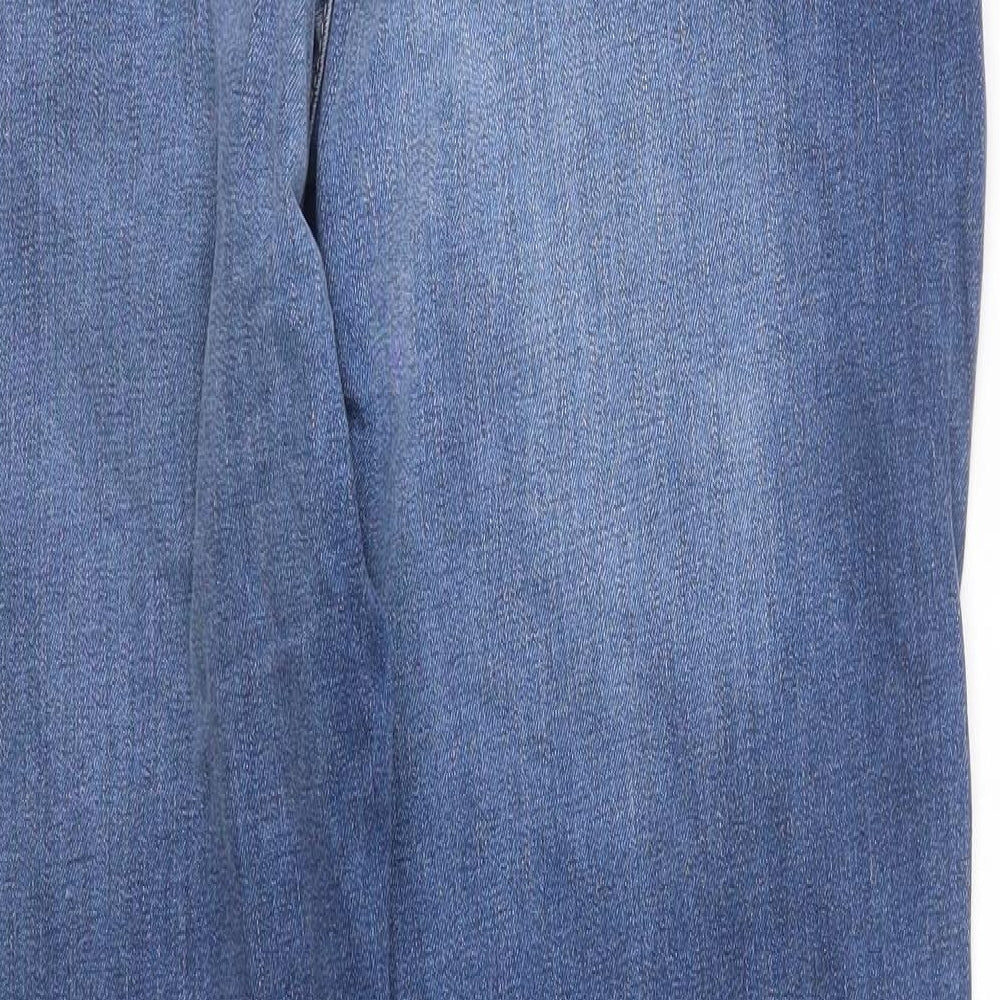 M&S Womens Blue   Straight Jeans Size 16 L31 in