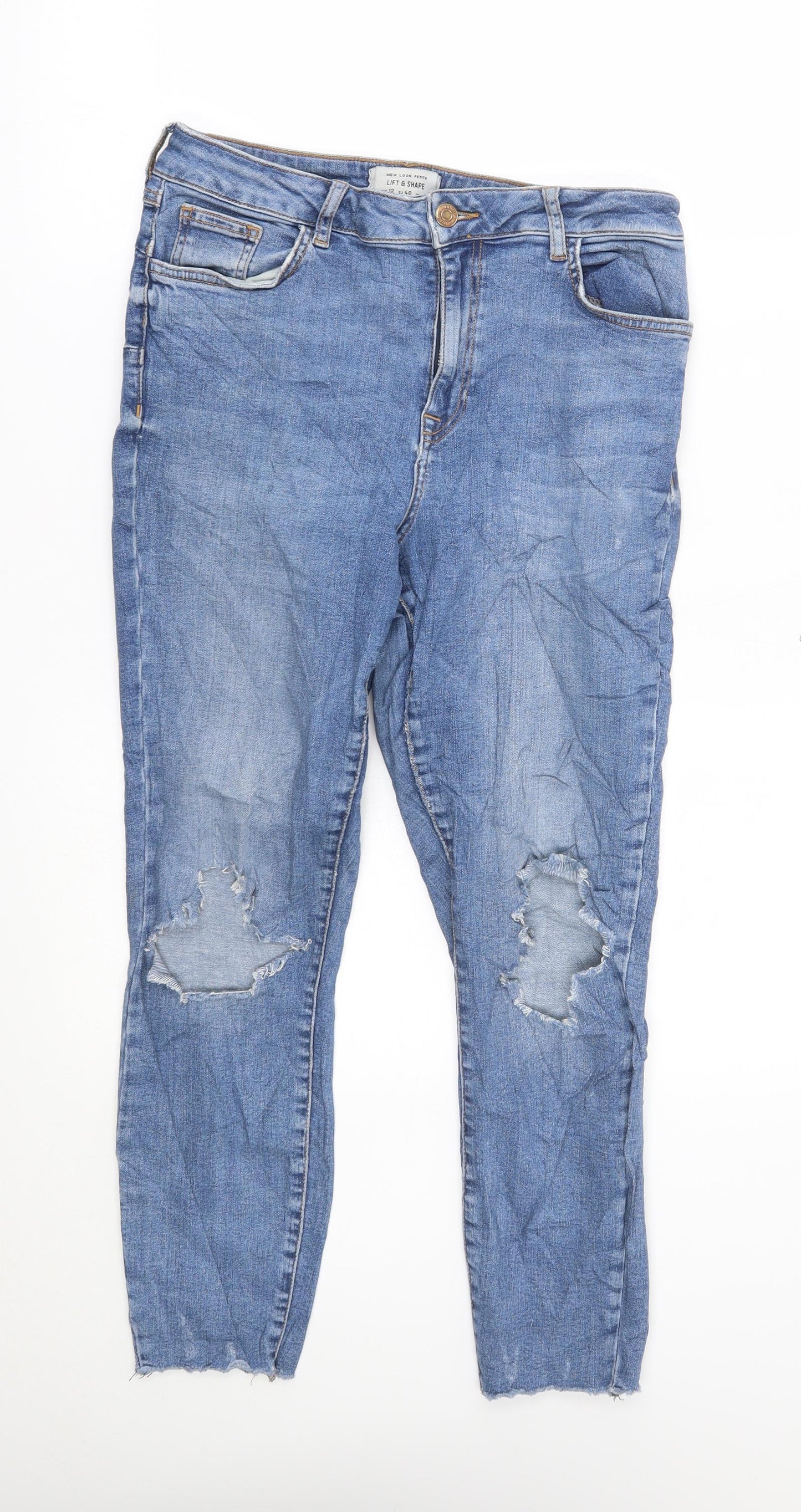 New Look Womens Blue   Skinny Jeans Size 12 L25 in