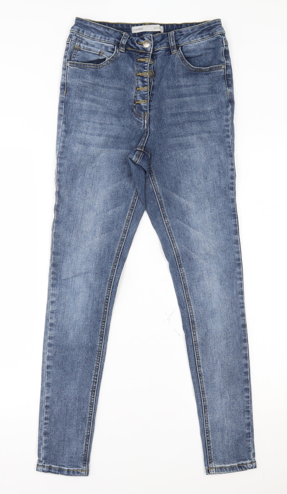 George Womens Blue   Skinny Jeans Size 10 L27 in