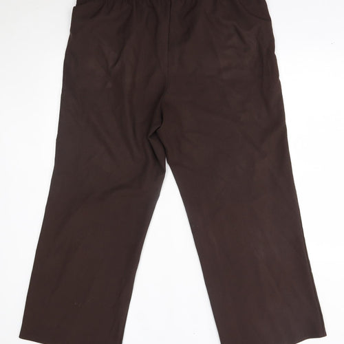 essence Womens Brown   Trousers  Size 18 L28 in