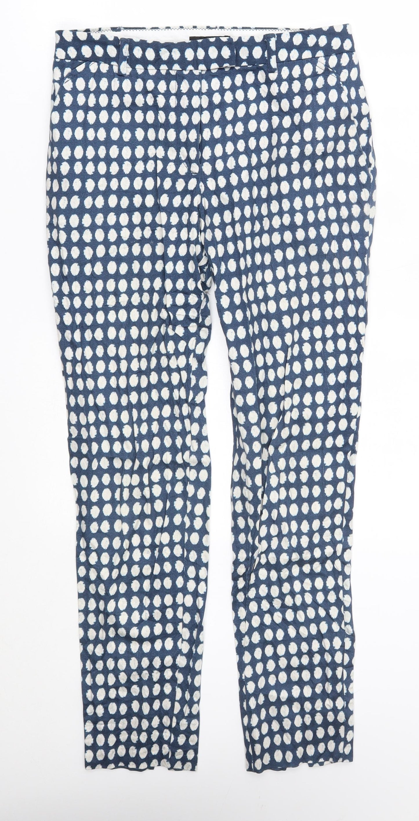 H&M Womens Blue   Trousers  Size 6 L27 in