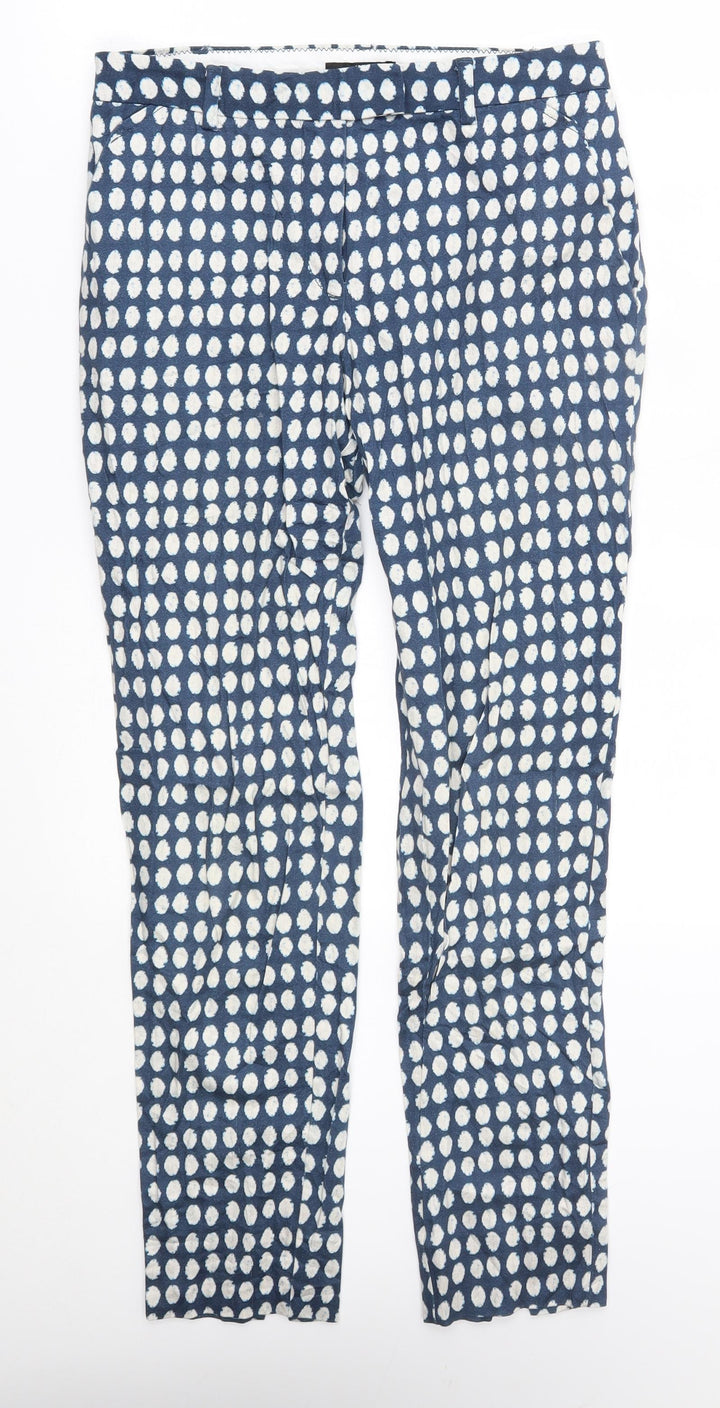 H&M Womens Blue   Trousers  Size 6 L27 in