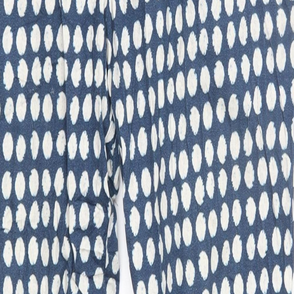 H&M Womens Blue   Trousers  Size 6 L27 in
