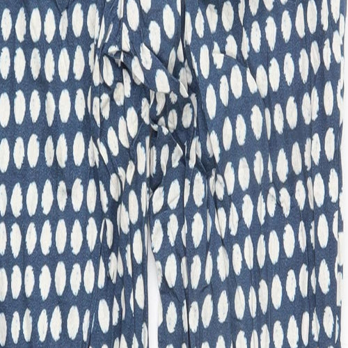 H&M Womens Blue   Trousers  Size 6 L27 in