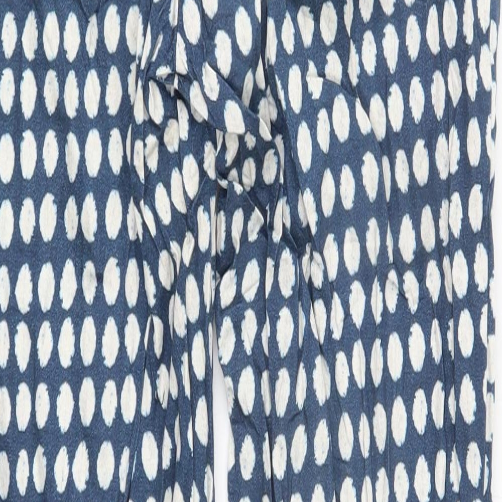H&M Womens Blue   Trousers  Size 6 L27 in