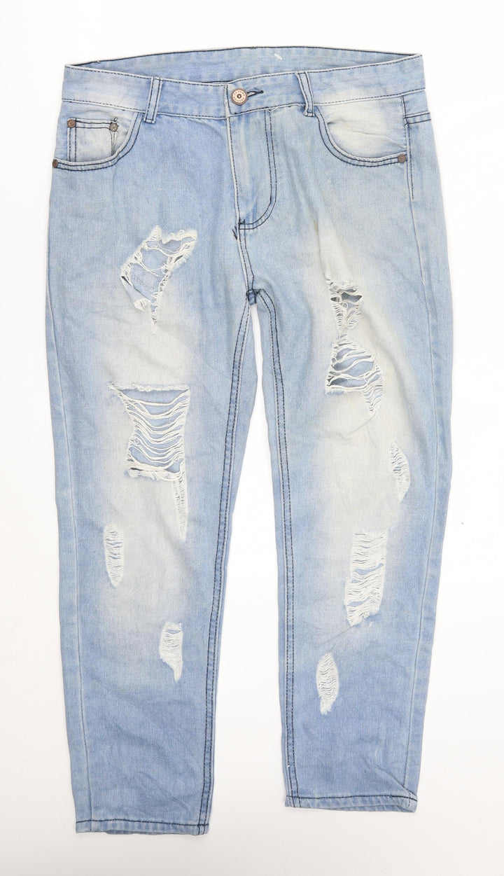 Preworn Womens Blue   Straight Jeans Size 32 in L27 in