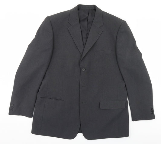Front view of George men’s grey jacket blazer, size 42