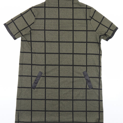 Select Womens Brown Plaid  Pullover Jumper Size 14