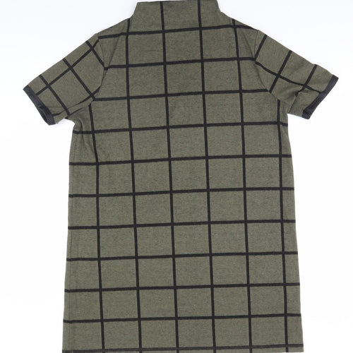 Select Womens Brown Plaid  Pullover Jumper Size 14