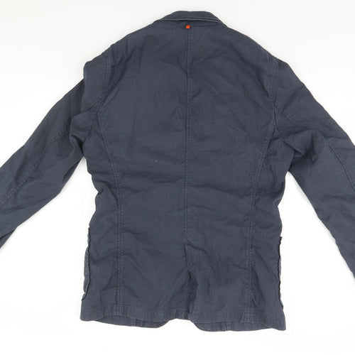 HUGO BOSS Mens Blue   Overcoat Coat
