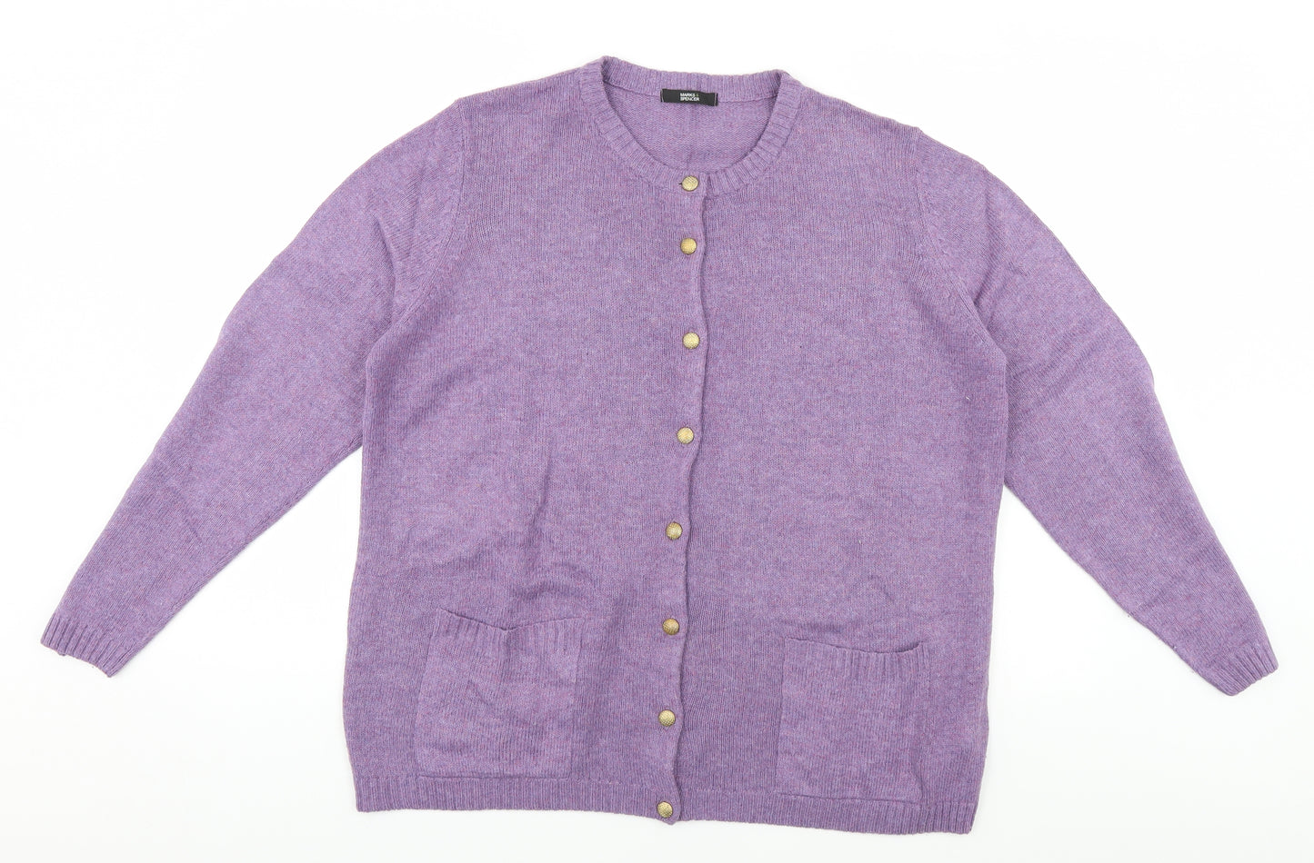 Marks and Spencer Womens Blue   Cardigan Jumper Size 20