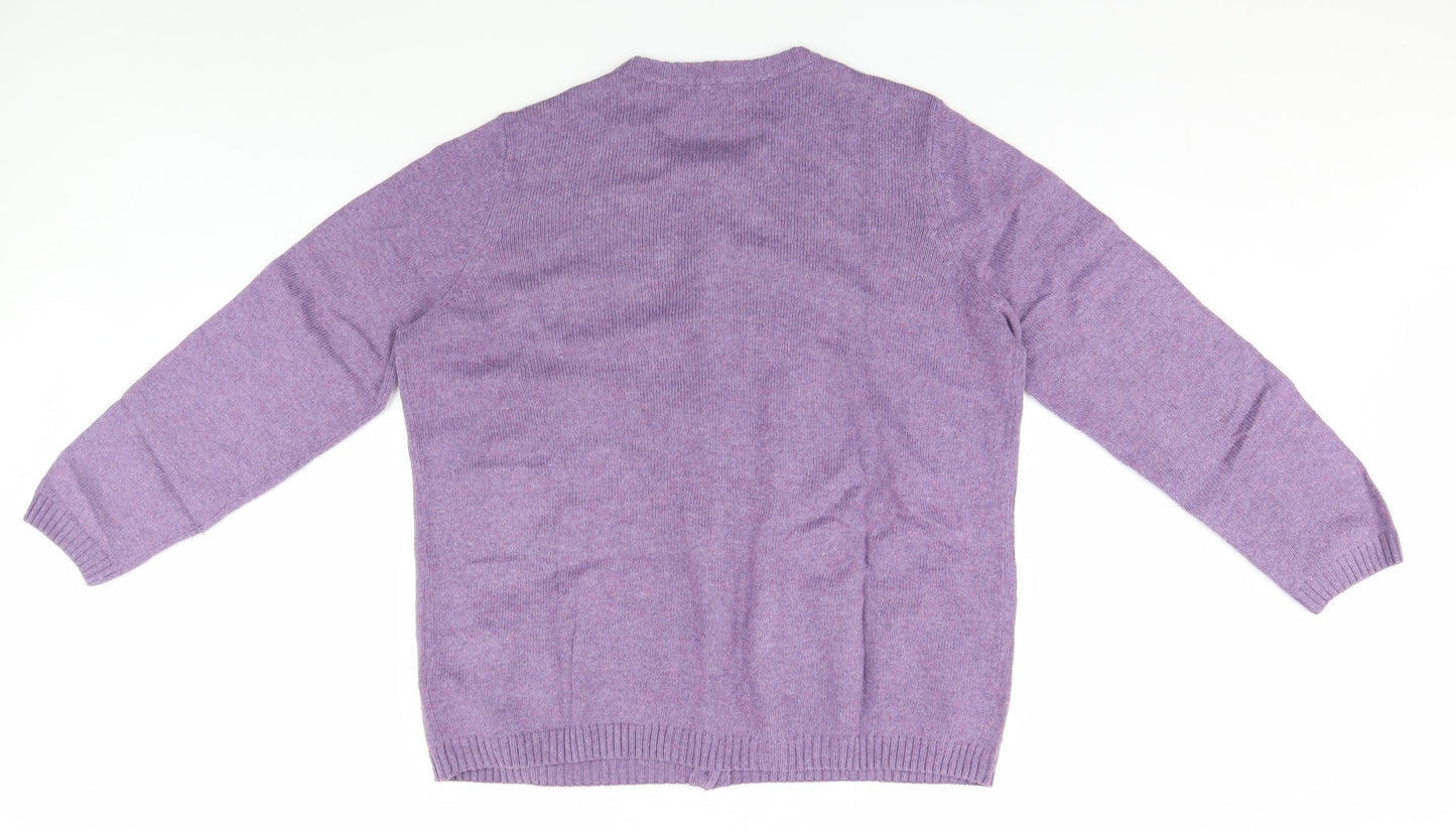 Marks and Spencer Womens Blue   Cardigan Jumper Size 20