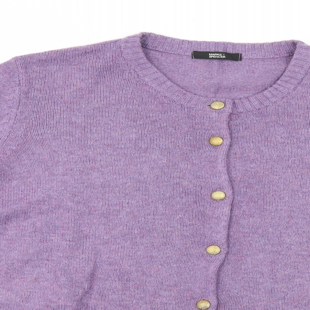 Marks and Spencer Womens Blue   Cardigan Jumper Size 20