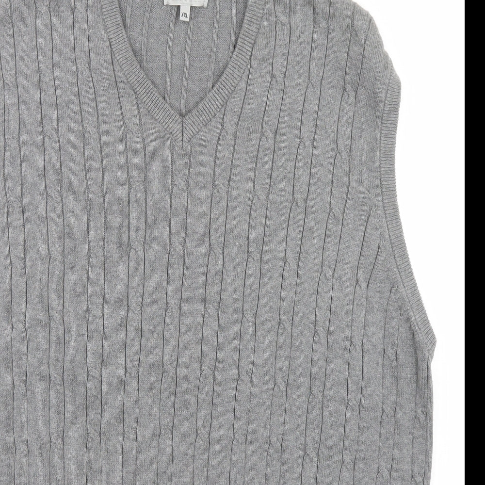 Marks and Spencer Mens Grey   Pullover Jumper Size 2XL