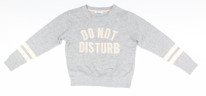 New Look Boys Grey Pullover Jumper Size S - Do Not Disturb