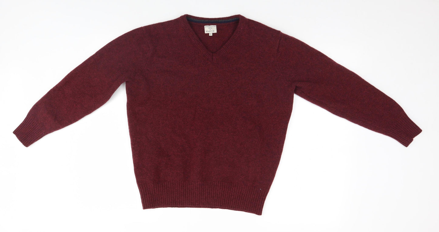 Easy Mens Red   Pullover Jumper Size M