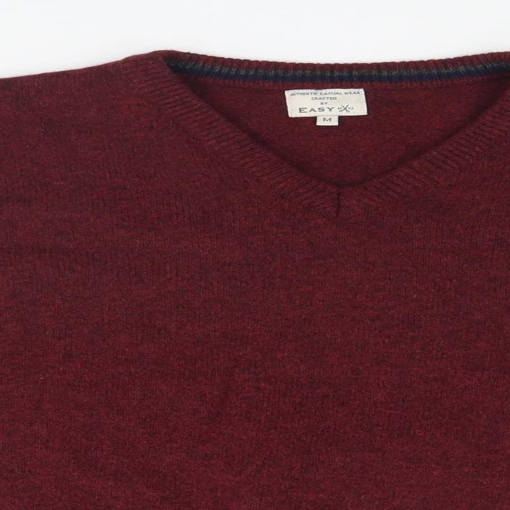 Easy Mens Red   Pullover Jumper Size M