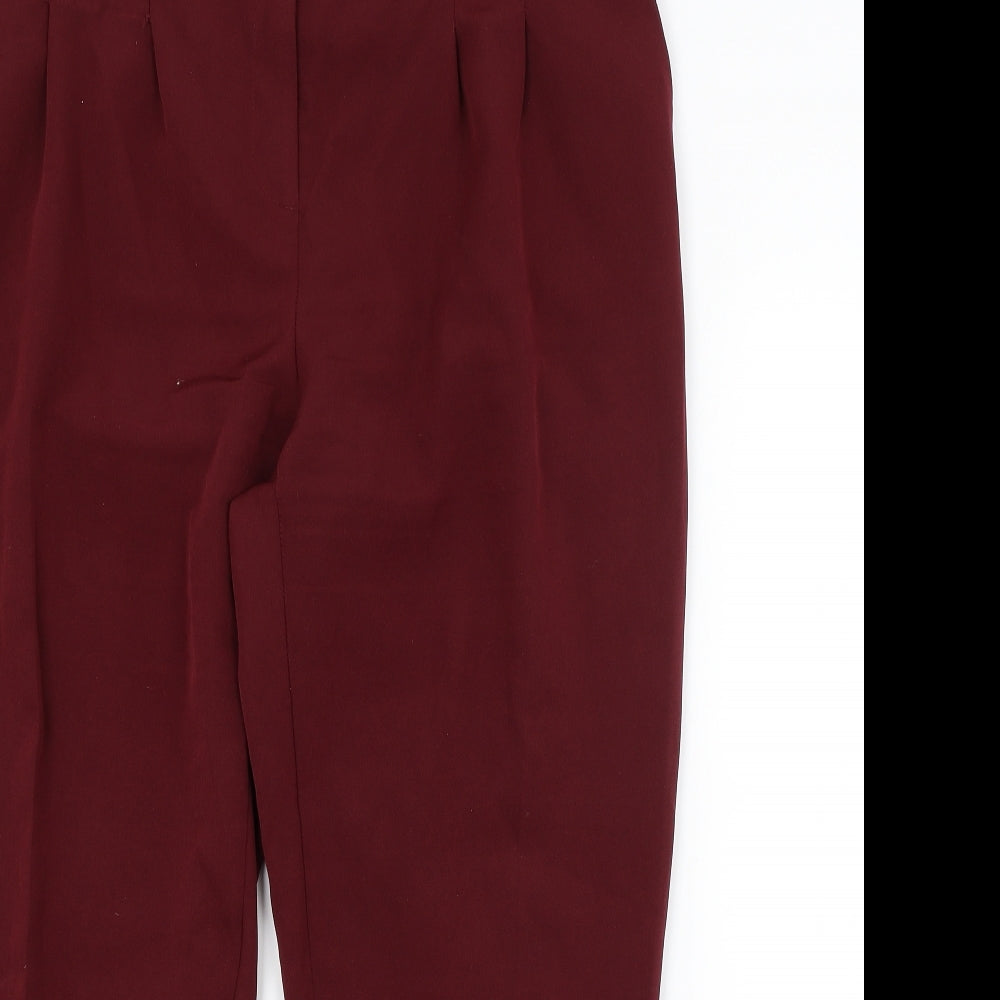 New Look Womens Red   Trousers  Size 16 L26 in
